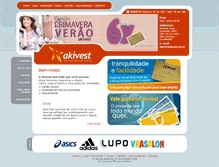 Tablet Screenshot of akivest.com.br